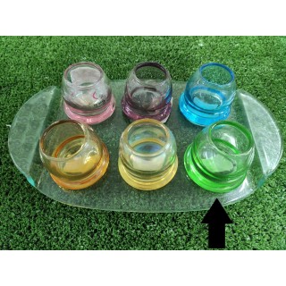 Bicchierino grappa cristian verde 5 x 6 cm | CarinCasa