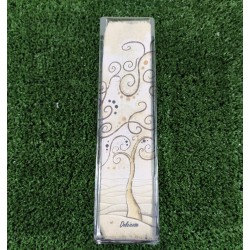 Delizia vaso vetro decoro albero 5 x 5 x 21 cm