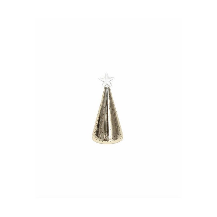 Albero conico a LED con stella Christmas Aurea