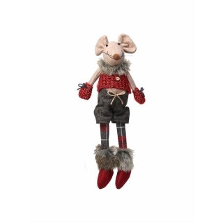 Topino rosso in tessuto 42 cm | CarinCasa