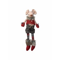 Topino rosso in tessuto 42 cm