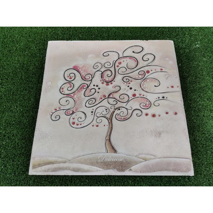 Delizia quadro maxi decoro albero 32 x 32 cm | CarinCasa