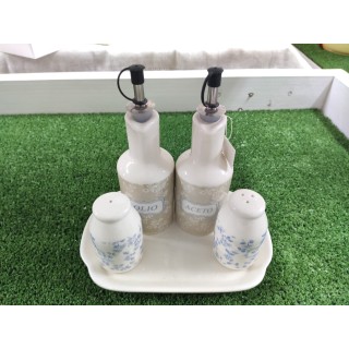 Mènage Olio/Aceto/Pepe/Sale linea Milady | CarinCasa