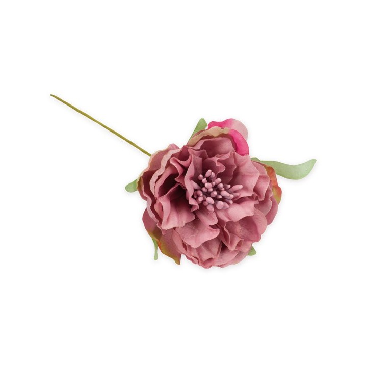 Fiore medio con pistilli rosa antico 6 cm | CarinCasa