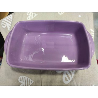 Borgo pirofila rettangolare viola 30 cm | CarinCasa