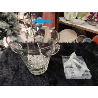 Pinza ghiaccio uva in argento 20 cm | CarinCasa