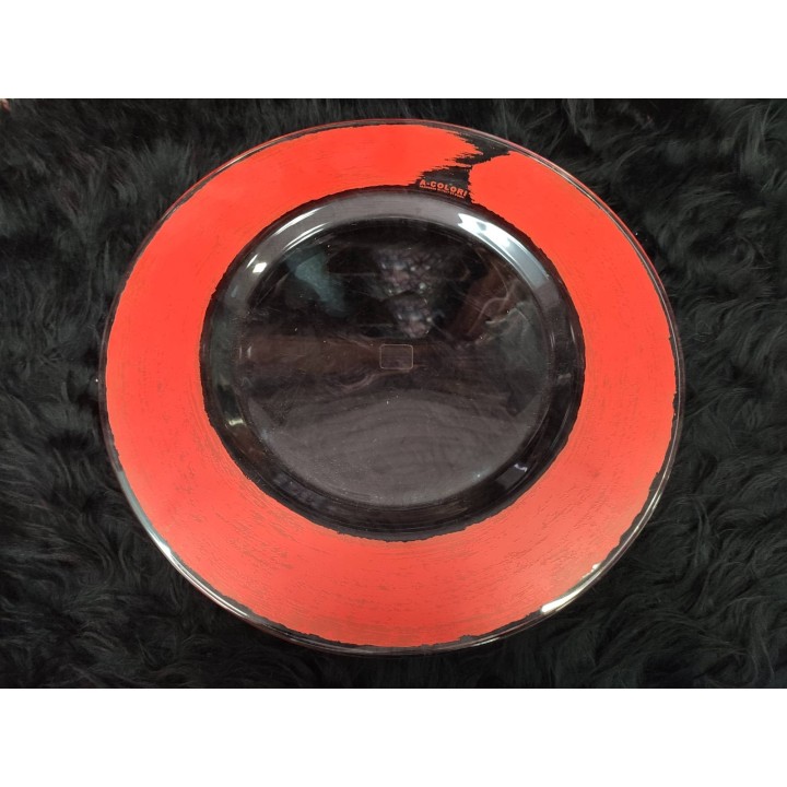 Sottopiatto colore rosso Egizia 35 cm | CarinCasa