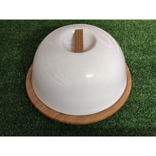 Campana formaggio base bambù 26 x 13 cm | CarinCasa