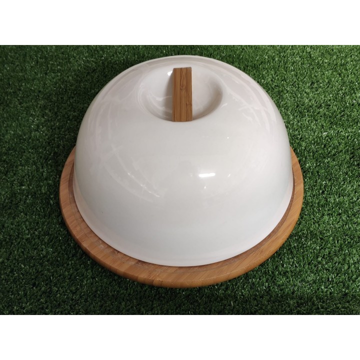 Campana formaggio base bambù 26 x 13 cm | CarinCasa