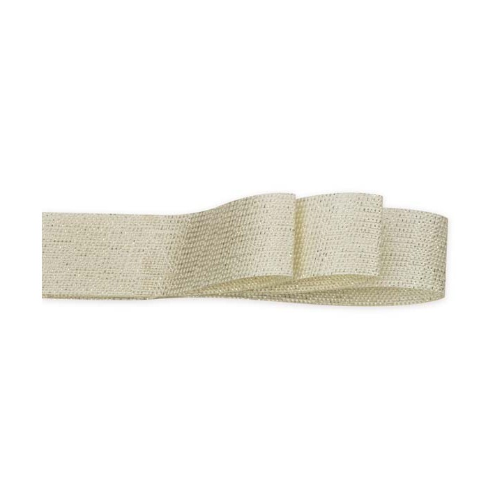 Nastro cotone perla mm10x25mt panna | CarinCasa