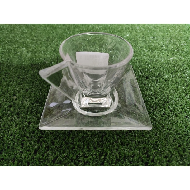 Set 2 pezzi tazze fusion con piattino 6 cm | CarinCasa