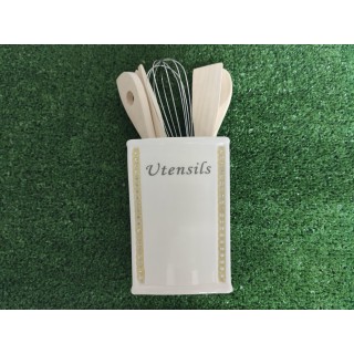 Porta utensili con 5 utensili Incanto Petite