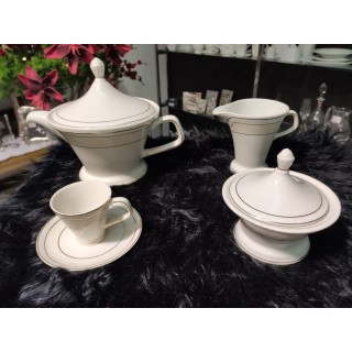 Servizio da caffe drop oro 15 pezzi | CarinCasa