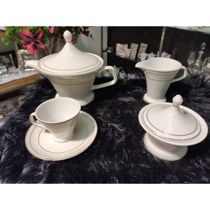 Servizio da tè Drop oro 15 pezzi | CarinCasa