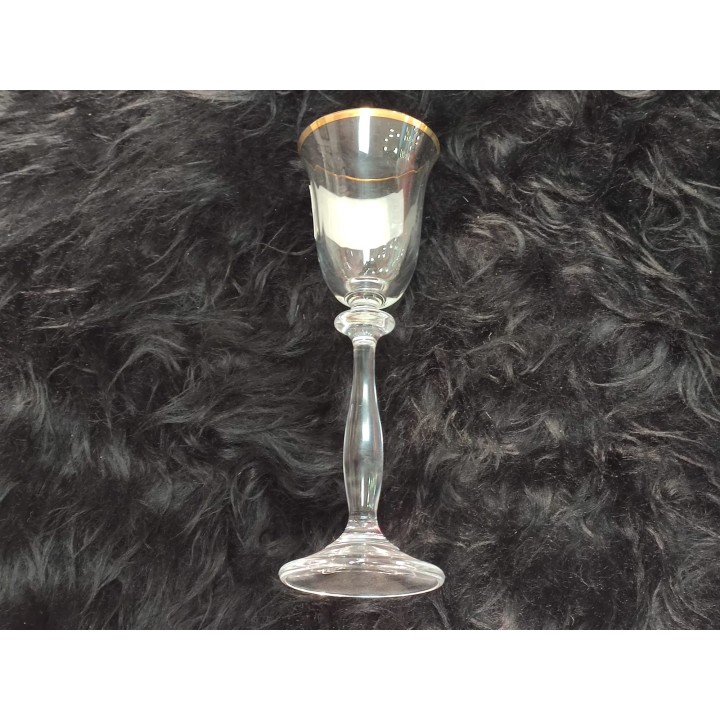 Calice liquore angela ottico filo oro 17 cm | CarinCasa