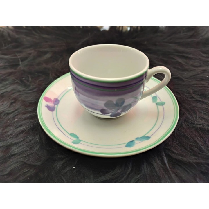 Patti viola confezione 6 tazze caffè con piattino 100 cc |…