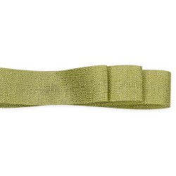 Nastro cotone perla mm25x25mt verde