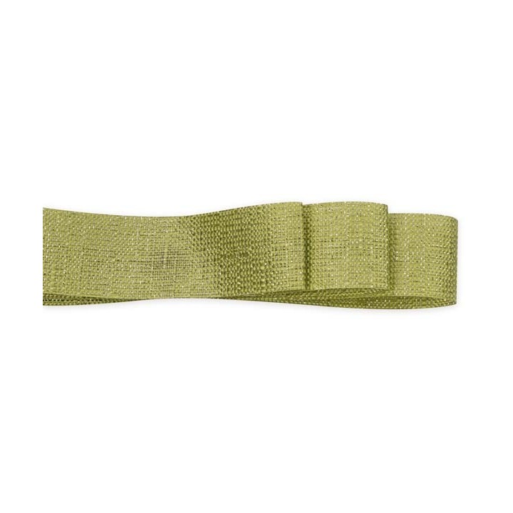 Nastro cotone perla mm25x25mt verde | CarinCasa
