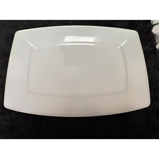 Piatto ovale victoria white 38 x 27 cm | CarinCasa