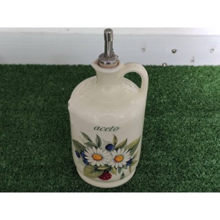 Acetiera decoro fiori tipo A 9 x 22 cm | CarinCasa