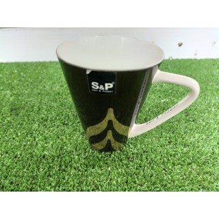 Mug nero/oro 12 x 10,5 cm | CarinCasa