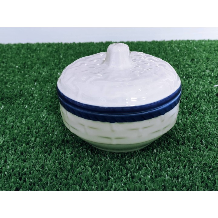 Zuccheriera fascia blu 10 x 8 cm | CarinCasa