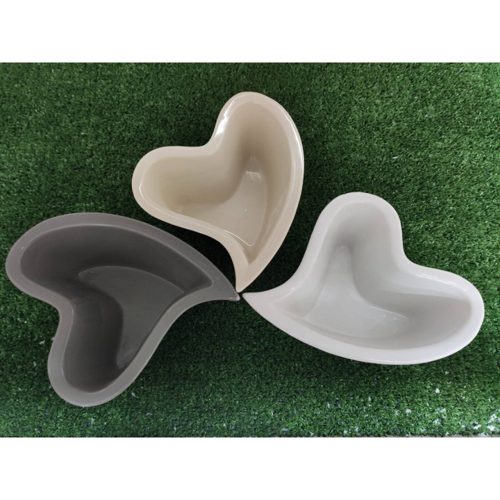 Ciotola cuore colori assortiti 20 x 7 cm | CarinCasa