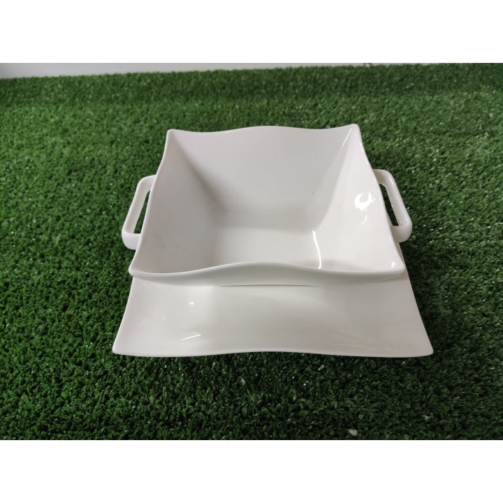 Helton bowl zupp con manici e piattino 13 x 17 x 5,5 cm |…