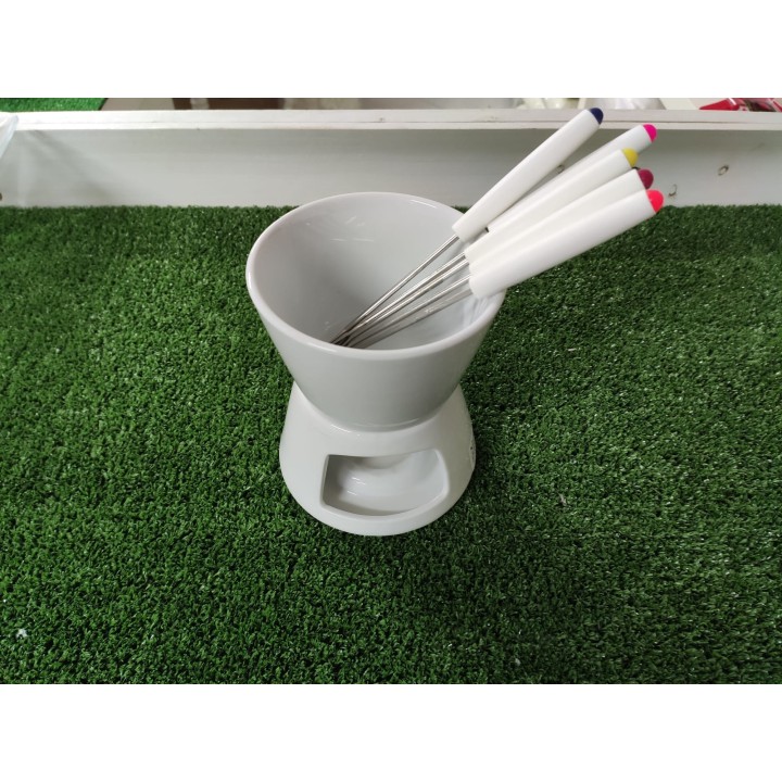 Set 2 pezzi fonduta + forchette 12 x 15 cm | CarinCasa