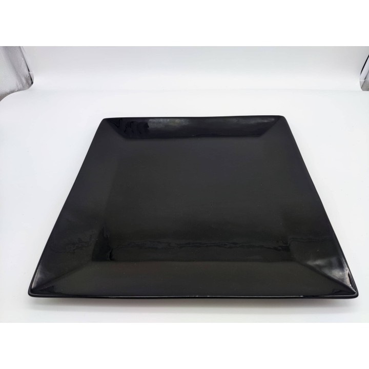 Piatto piano black 31 x 31 cm | CarinCasa