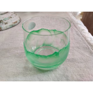 Bicchiere Flo' nuvola verde 230 ml 8 x 7,5 cm | CarinCasa