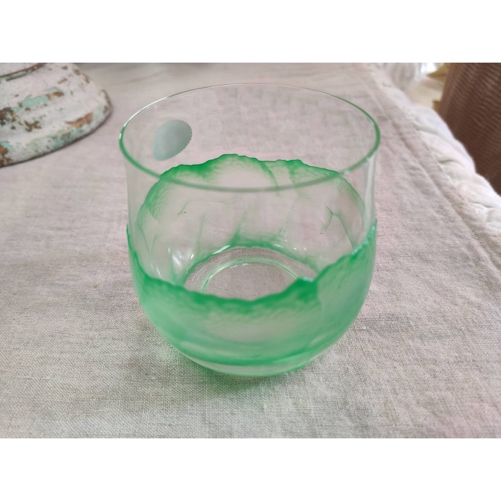 Bicchiere Flo' nuvola verde 230 ml 8 x 7,5 cm | CarinCasa