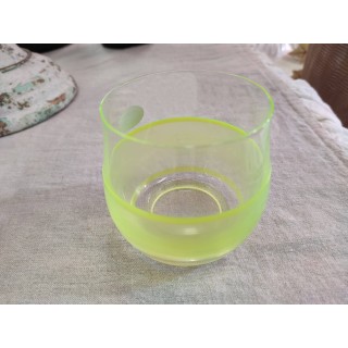 Bicchiere Flo' orizzonte verde 230 ml 8 x 7,5 cm | CarinCasa