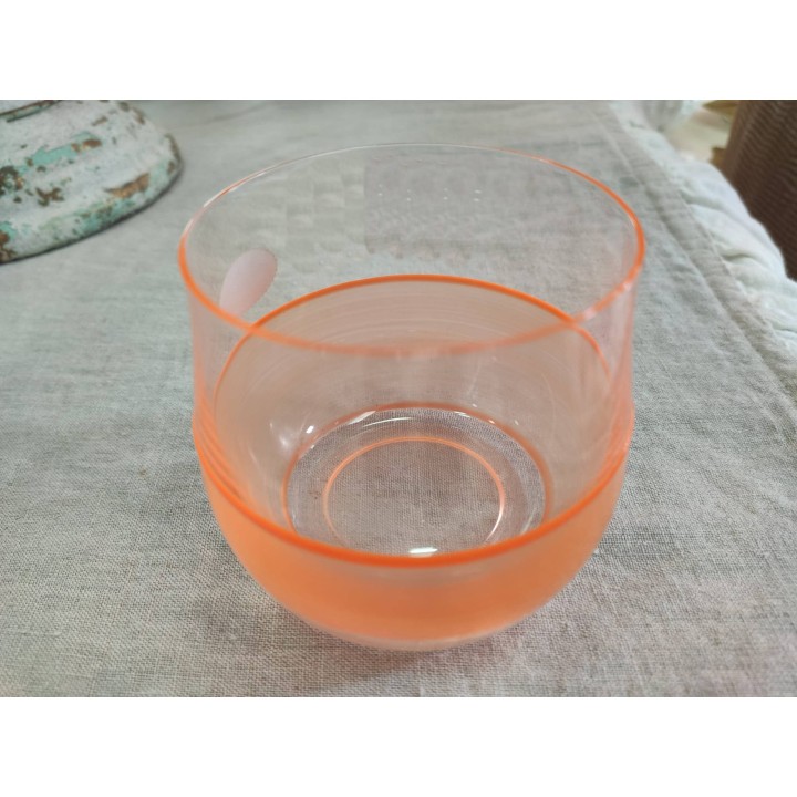 Bicchiere Flo' orizzonte arancione 230 ml 8 x 7,5 cm |…