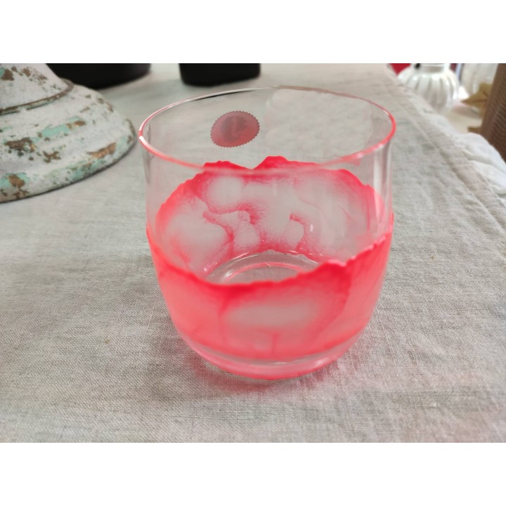 Bicchiere Flo' nuvola rossa 230 ml 8 x 7,5 cm | CarinCasa