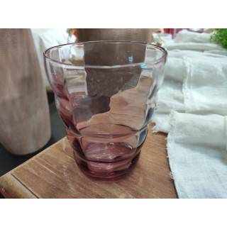 Bicchiere acqua cubic porpora ml 350 8 x 11 cm | CarinCasa