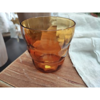 Bicchiere Vino Cubic 280 Ml Ambra 8 x 9 cm | CarinCasa