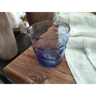 Bicchiere vino gr.280 cubic blu 8 x 9 cm | CarinCasa