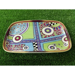Vassoio fantasia astratta 17 x 26 cm | CarinCasa