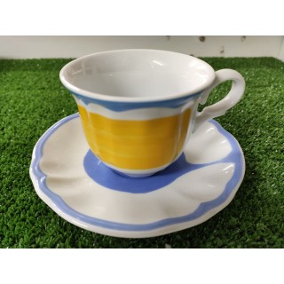 Giotto azzurro/giallo tazza thè con piattino 200 ml / 11 x…