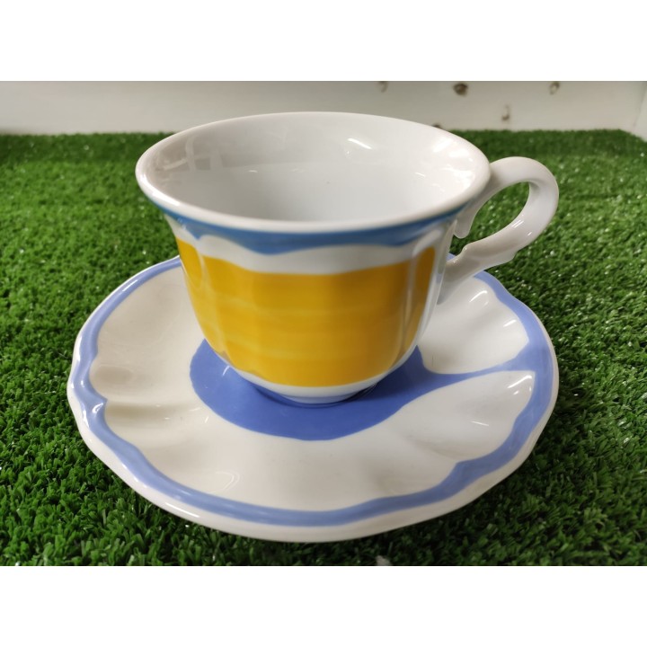 Giotto azzurro/giallo tazza thè con piattino 200 ml / 11 x…