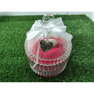 Scatola con asciugamani rosso e sapone 10 x 13 cm |…