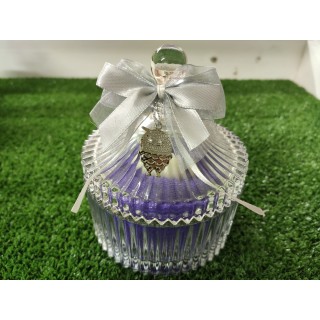 Scatola con asciugamani viola e sapone 10 x 13 cm |…