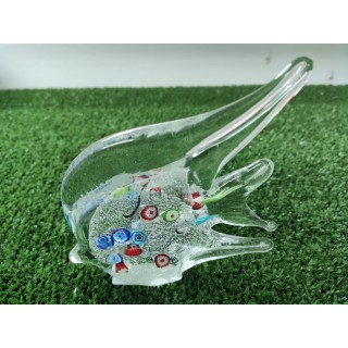 Pesce luna trasparente in cristallo 11 x 12 cm | CarinCasa