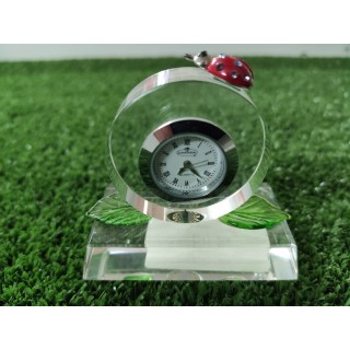 Orologio cristallo coccinella rossa small 6 x 6 cm |…