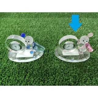 Orologio small grillo rosa 9 x 6 cm | CarinCasa