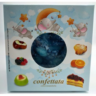 Confetti celeste imbustati singoli 500 gr. confetti orefice…