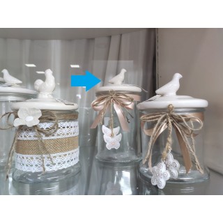 Barattolo uccello 24 cm | CarinCasa