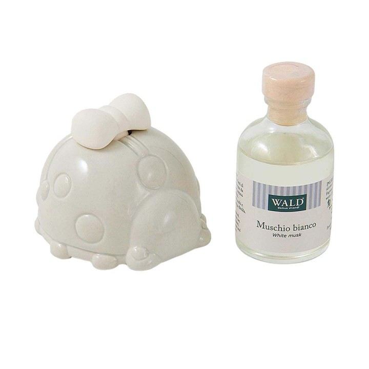 Coccinella grigio perla + diffusore fiocco+ boccetta 50ml 9…