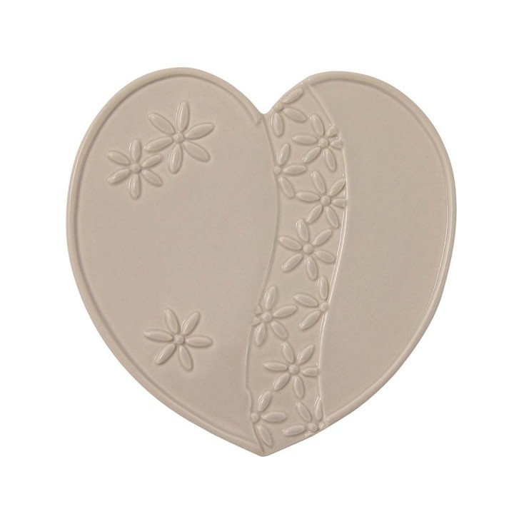 Sottopentola cuore assortito bianco tortora e grigio 16.2 x…